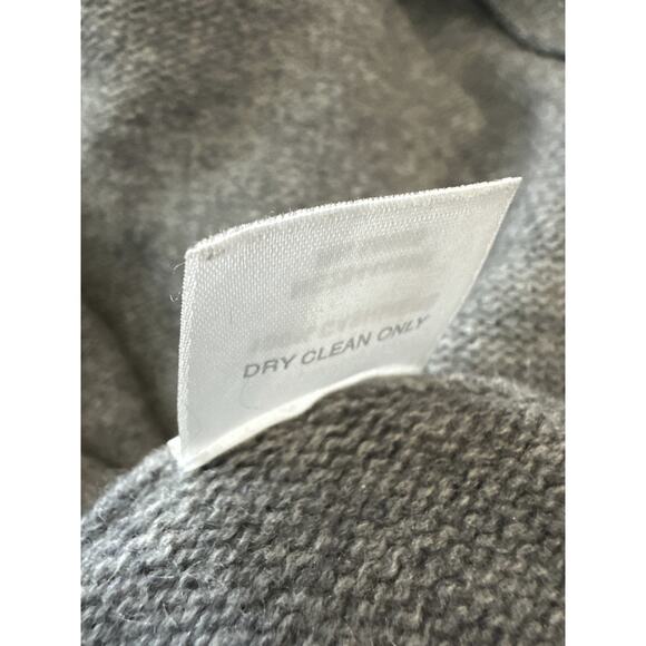 Nordstrom Collection 100% Cashmere Gray Cowl Neck Poncho Sweater Oversized XS/S - Picture 11 of 14